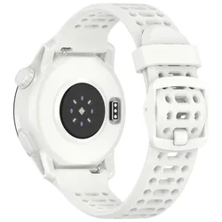 Sports Silicone Replacement Band, 20mm/22mm - Premium Athletic Wrist Strap - 20mm Universal (White)
