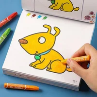 78 sheets Boys Girls Children's Coloring Books Cars Animals Vegetables Baby Drawing Book School Early Education Stationery Toys 1