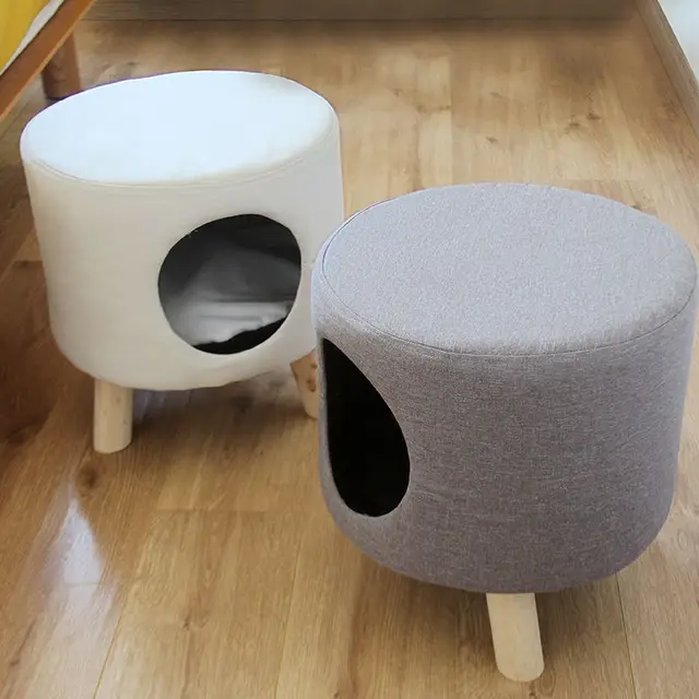 niche pour chat Petit chenil en bois massif pour chat