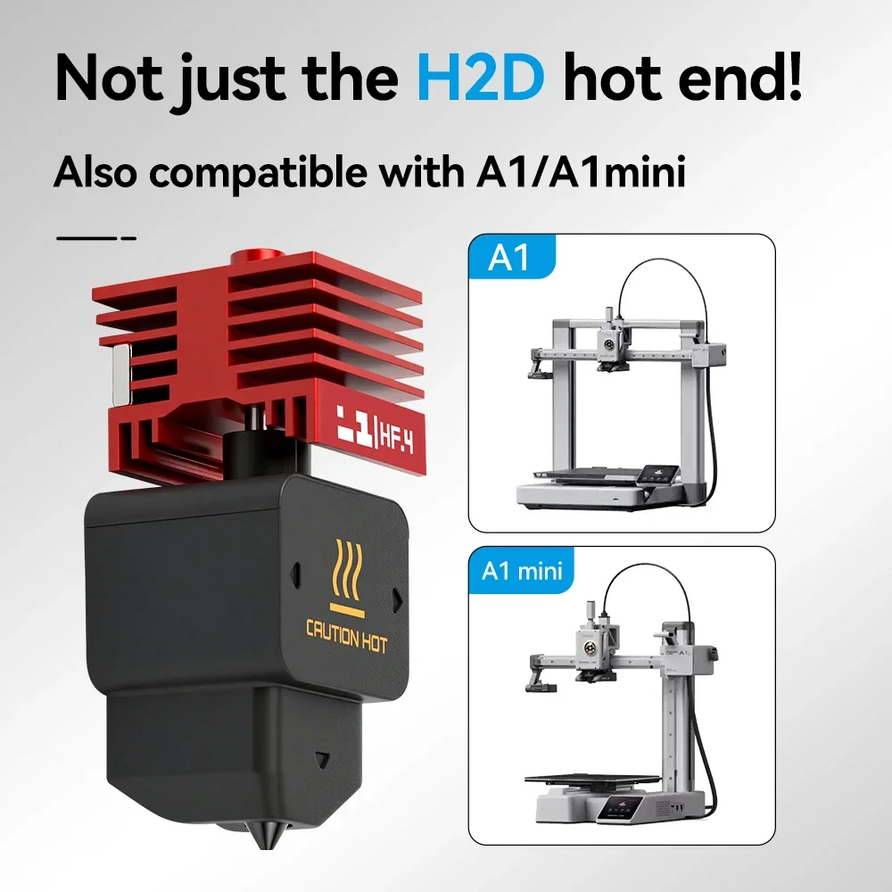 H2D A1/A1mini 고유량 3D 프린터 핫엔드 일체형 경화강 노즐(빠른 교체용) 정밀 3D 프린터 부품