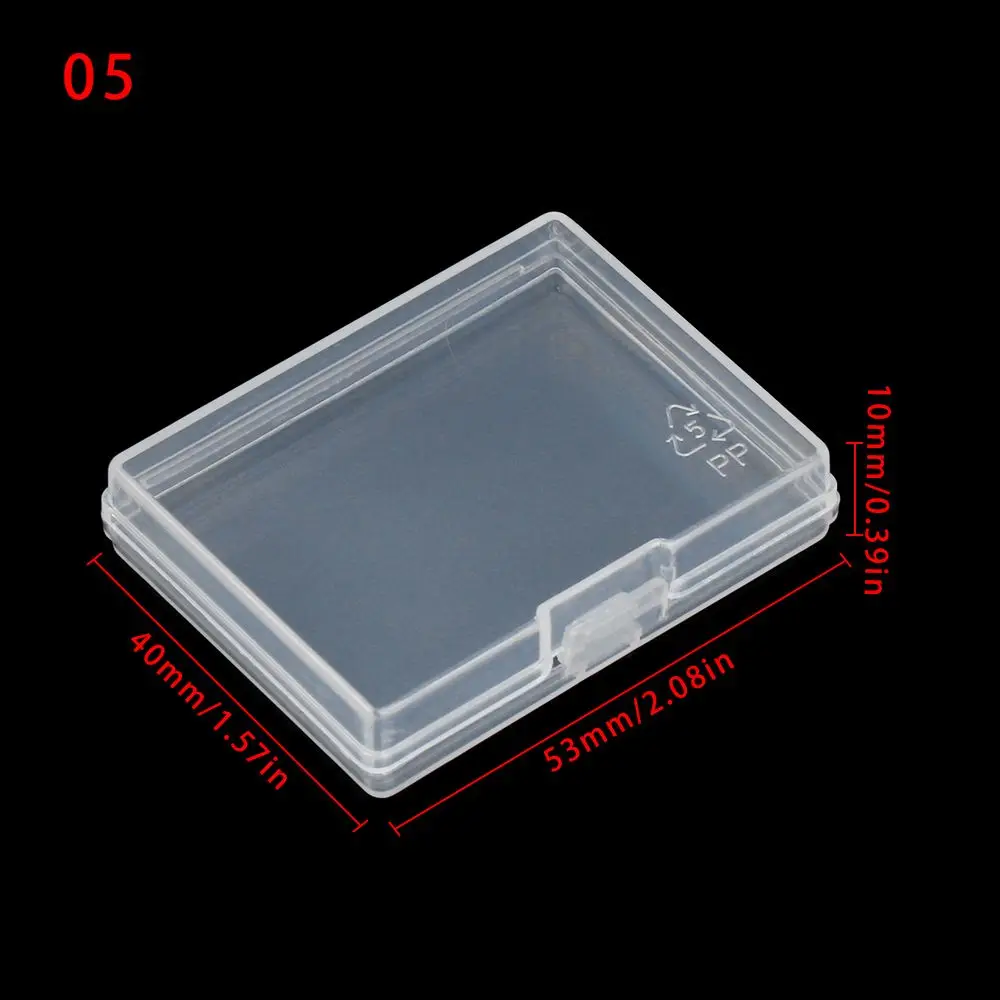 Plastic Transparent Storage Box for Jewelry and Crafts