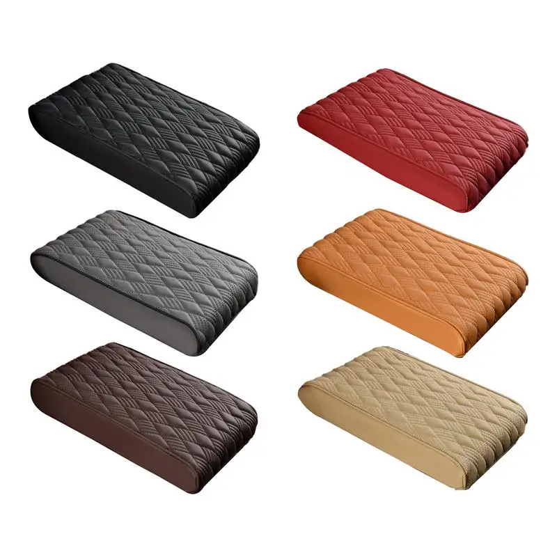 

Center Console Cushion Pad Universal And Waterproof Car Armrest Box Pad Mat With Leather Automotive Interior Accessories For SUV