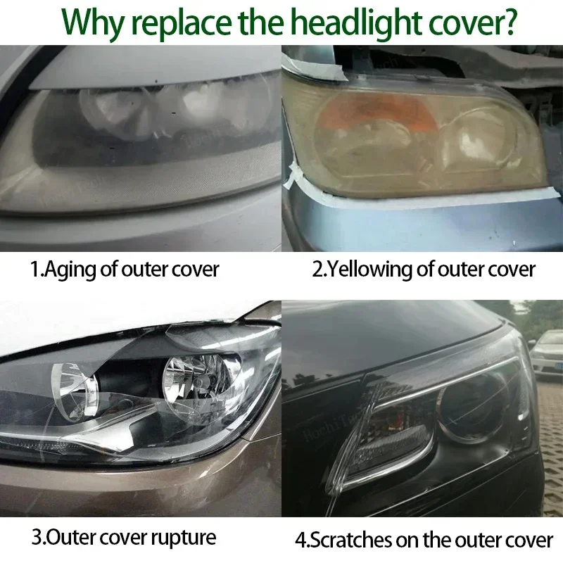 Car Headlight Headlamp Light Lampshade Glass Lens Case Protective Shell Cover For BMW 7 Series F01 F02 2009-2015 Lampcover