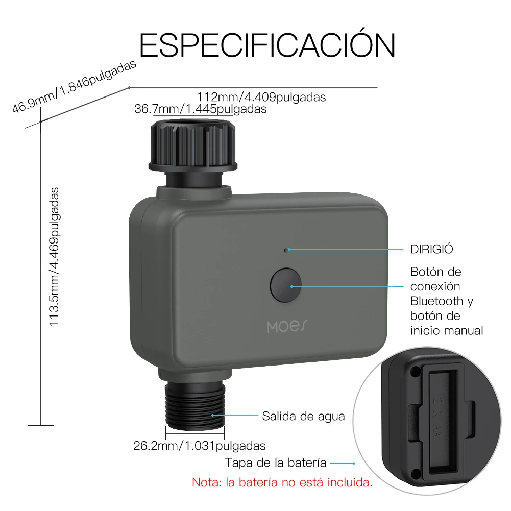 Smart Tuya Bluetooth Water Timer Rain Delay Programmable Irrigation Timer with Automatic and Manual Watering Hub Required