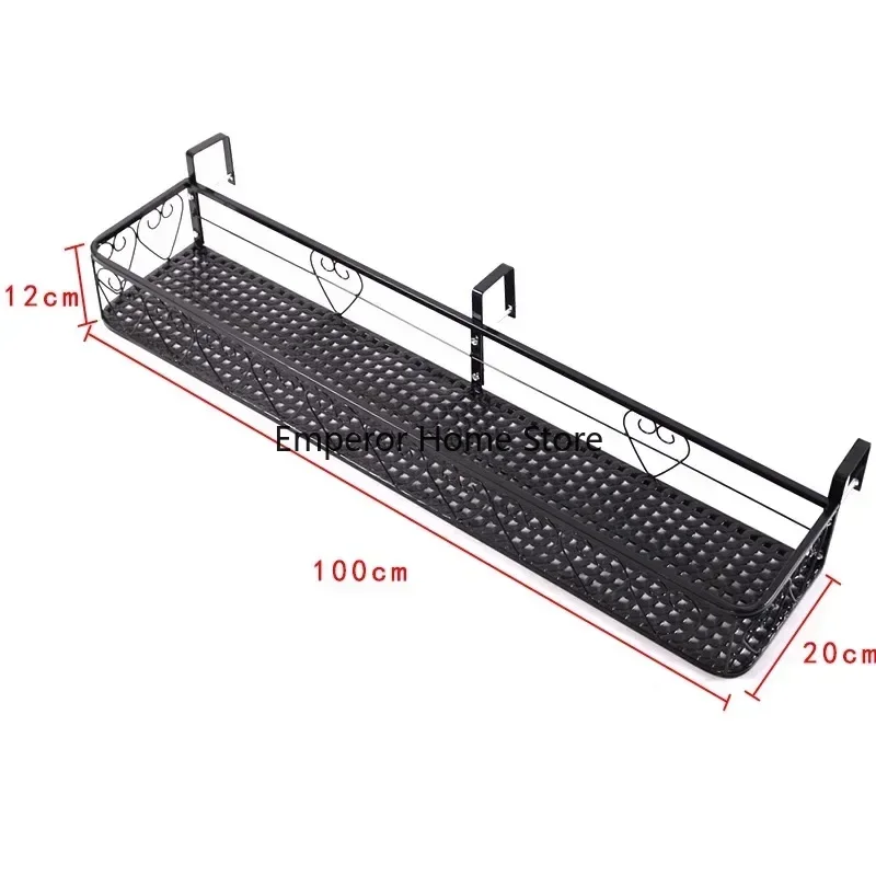 Flower Rack Storage Balcony Hanging Guardrail Window Flower Pot Rack Iron Stand Plant Shelving Подставка Под Цветы 선반 진열장