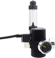 FZONE Aquarium CO2 Regulator for Paintball with DC Solenoid and Aluminum Alloy Bubble Counter and Check Valve For Plant Tank 2