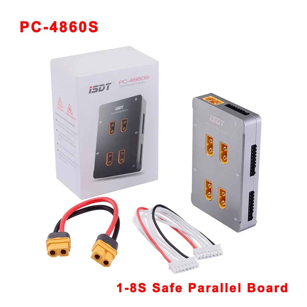 

ISDT PC-4860S PC4860 1-8S безопасная параллельная плата XT60 CNC параллельная зарядная плата для батареи Lipo Gaoneng Tattu ISDT 4860 4860S