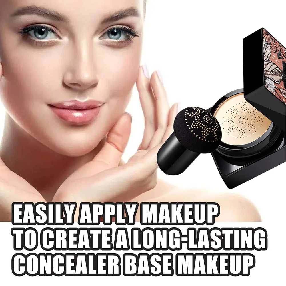 Air Cushion Foundation Mushroom Head BB CC Cream Concealer Moisturizing Whitening Brighten Lasting Makeup Face Base Beauty Cream