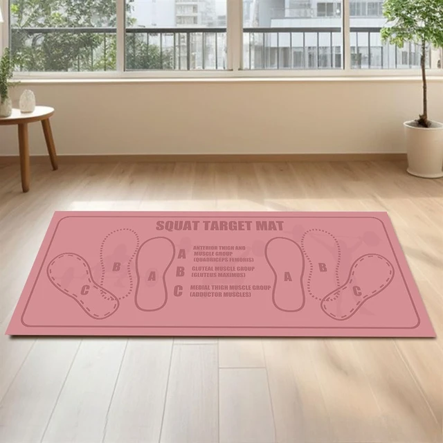 1pcs Diatom Mud Squat Floor Mat Squat Beginners Squat Assist Practice Floor Mat Dirty and Non-slip Sound Insulation Squat Mat 4