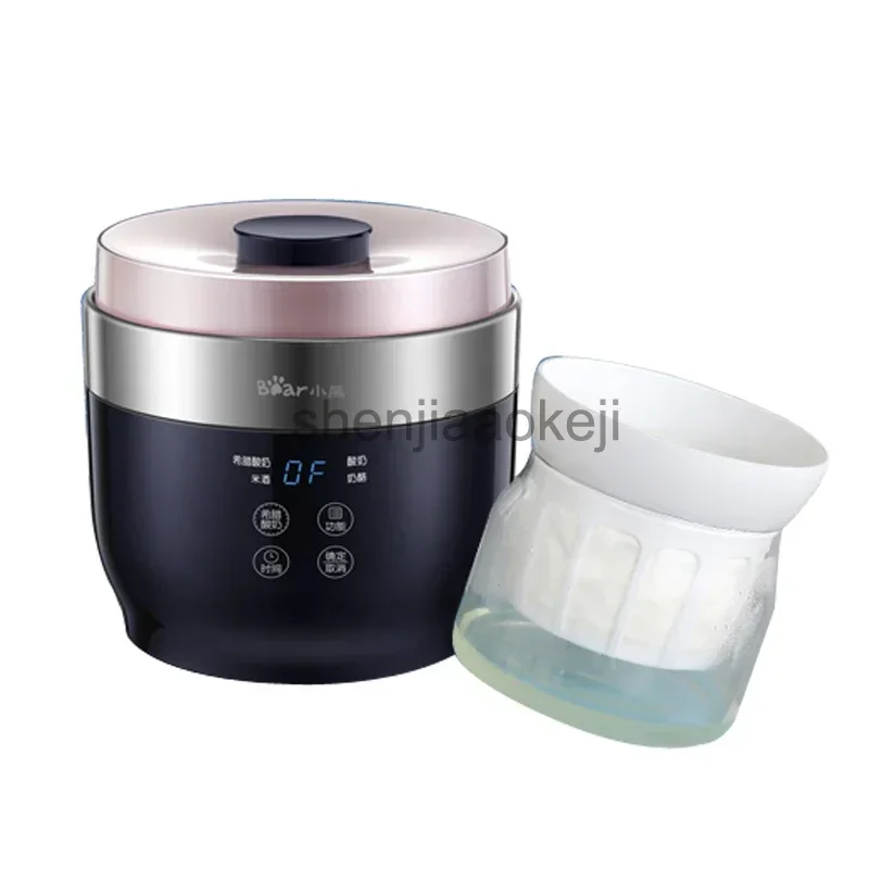 Home Fully Automatic Yogurt Maker 4 Ceramic Yogurt Cup Rice Wine Cheese Greece Machine SNJ-C10T1 1pc