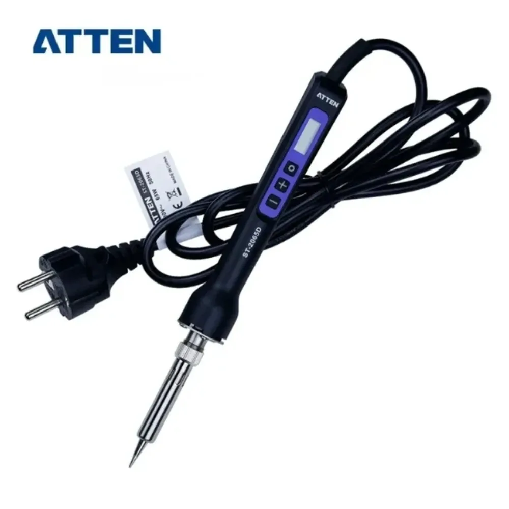 ATTEN 65W ST-2065D Electric Soldering Iron Station LED Digital Display Automatic Sleep Shutdown Temperature Adjustable 110V/220V 2