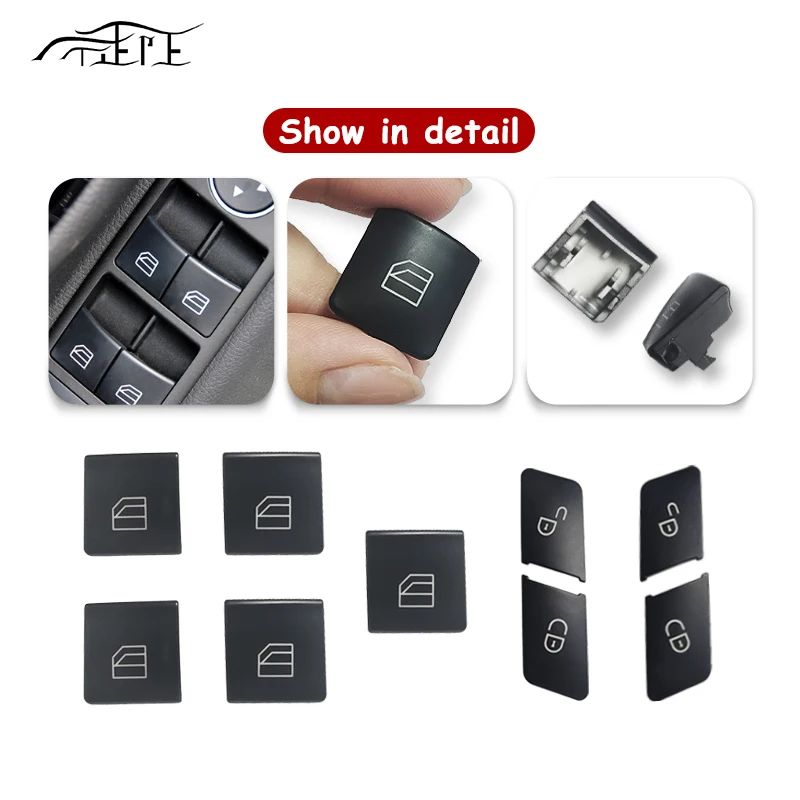 Car Window Lifting Button Accessories Tool for Mercedes Benz W204 W212 W246 W205 W176 CLA Interior Switch Cover Cap 2049055402 window control switch
