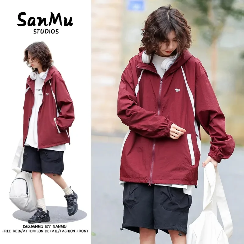 2023 Summer Outdoor Riding Handsome Sun-protective Clothing Men and Women's Fashion Brand Skin Coat UV Protection Thin Coat V999
