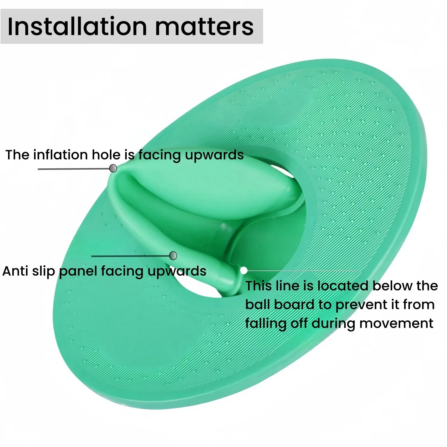 Jumping Ball Inflatable Outdoor Exercise Jumping Toy High Bounce Yoga Fitness Rock Hopper Ball Space Balance Jump Board