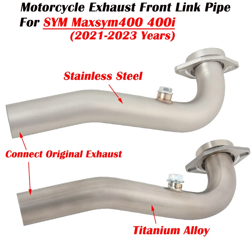 

For SYM Maxsym 400 400i Maxsym400 2021 - 2023 Motorcycle Exhaust Escape System Modify Front Link Pipe Connect Original Muffler