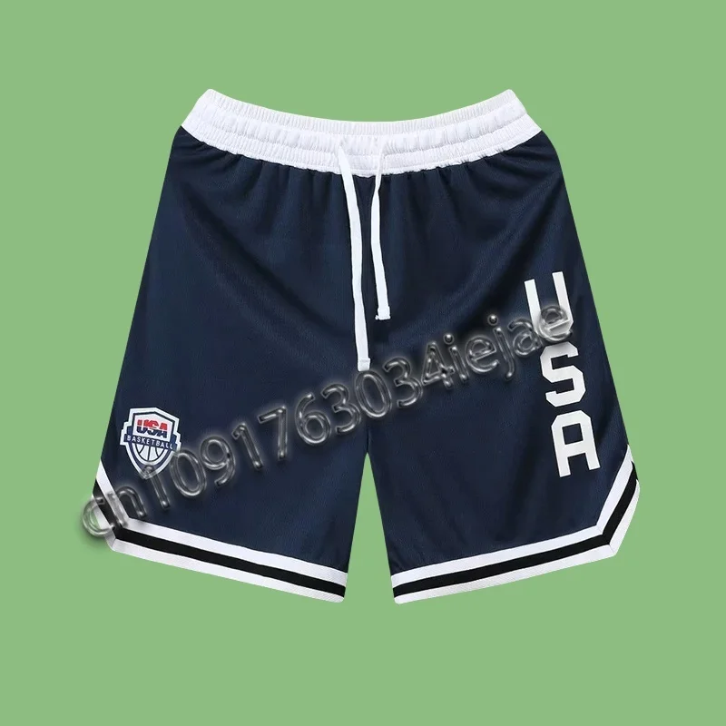 Summer Sports Shorts Men Casual Five-point Pants Trend Loose Basketball Outer Wear Big Pants Mesh Thin Section