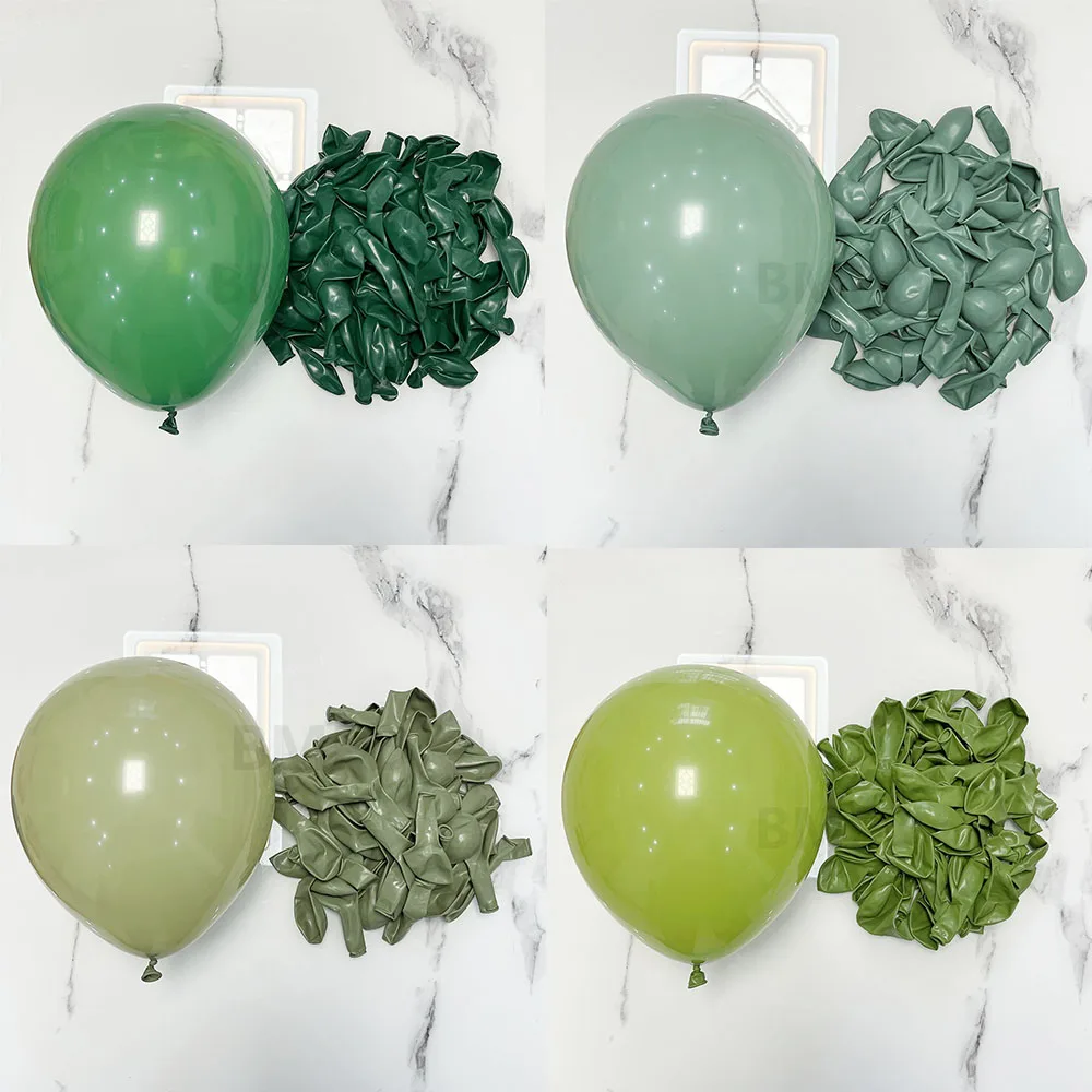 

30Pcs 10inch Retro Green White Wine Red Cocoa Color Latex Helium Balloons Birthday Wedding Baby Shower Party Decoration Supplies