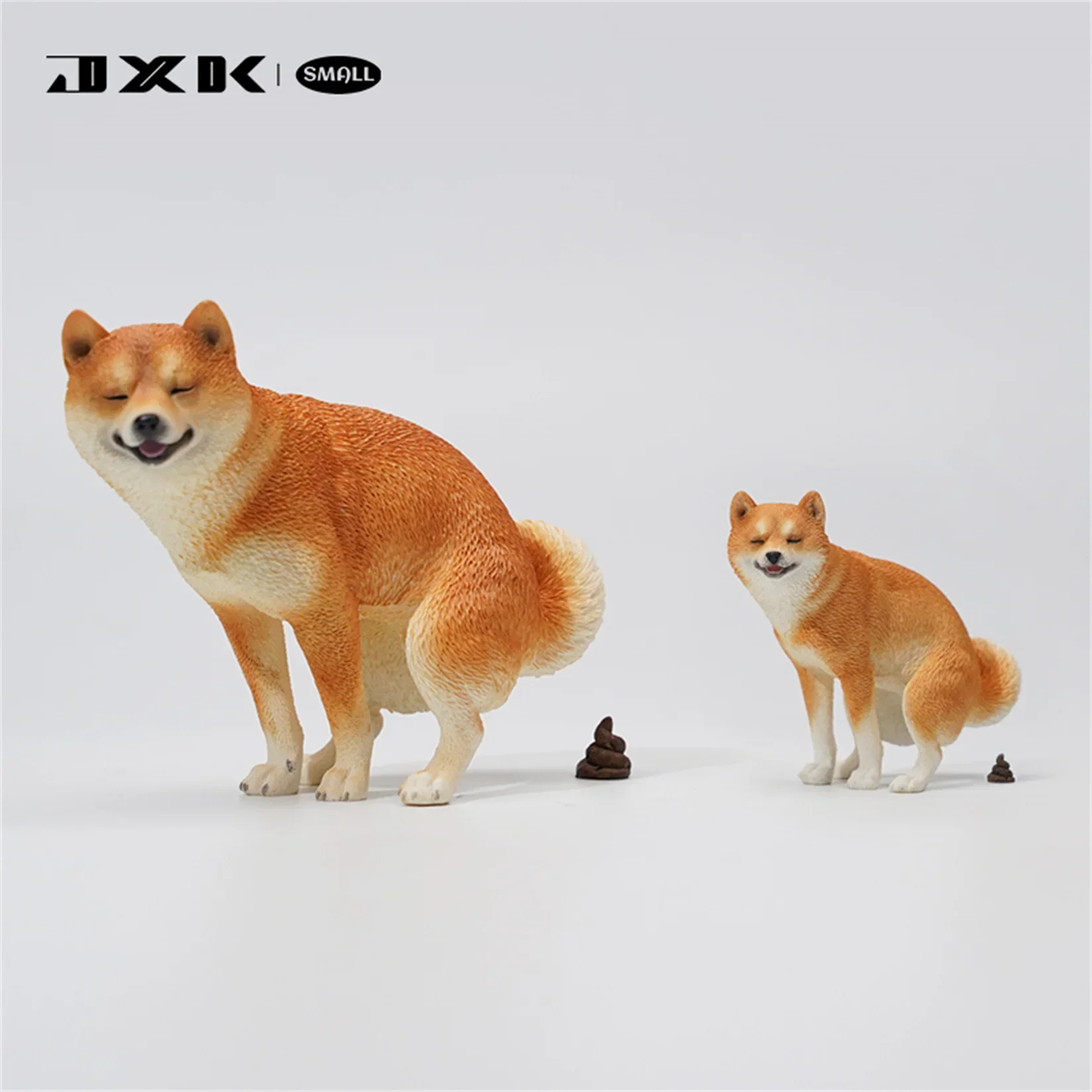 

JXK 1/12 Half Squatting Shiba Inu Model Shiba Inu With Leg Lift Pet Dog Cute Animal Collector Soldier Accessory Decor Gift Toy