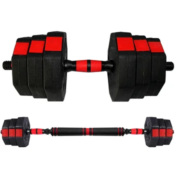 Igor 팔각형 고급 무게추 조정 덤벨 및 바벨 바 세트, 20kg 무작위 발송