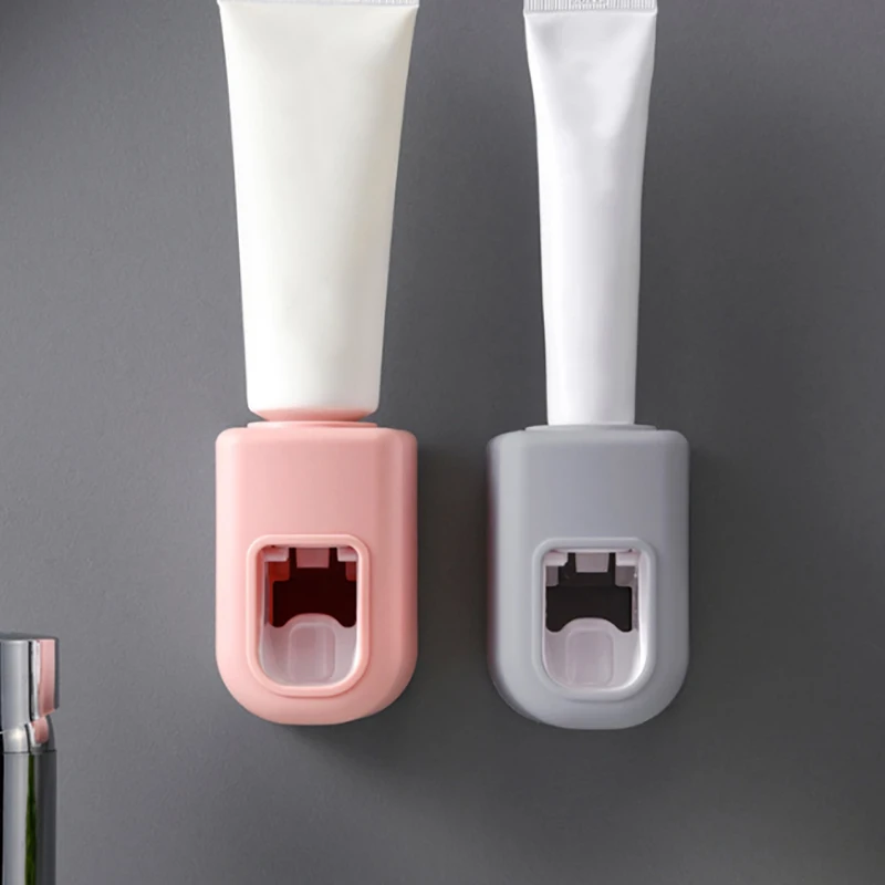 Creative Wall Mount Automatic Toothpaste Dispenser Bathroom Accessories Waterproof Lazy Toothpaste Squeezer Toothbrush Holder 4