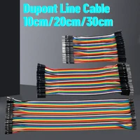 Dupont-Cable de puente macho a macho, macho a hembra y hembra a hembra, accesorio para Arduino, kit para trabajos manuales, 10 cm, 20 cm, 30 cm, 40 pines