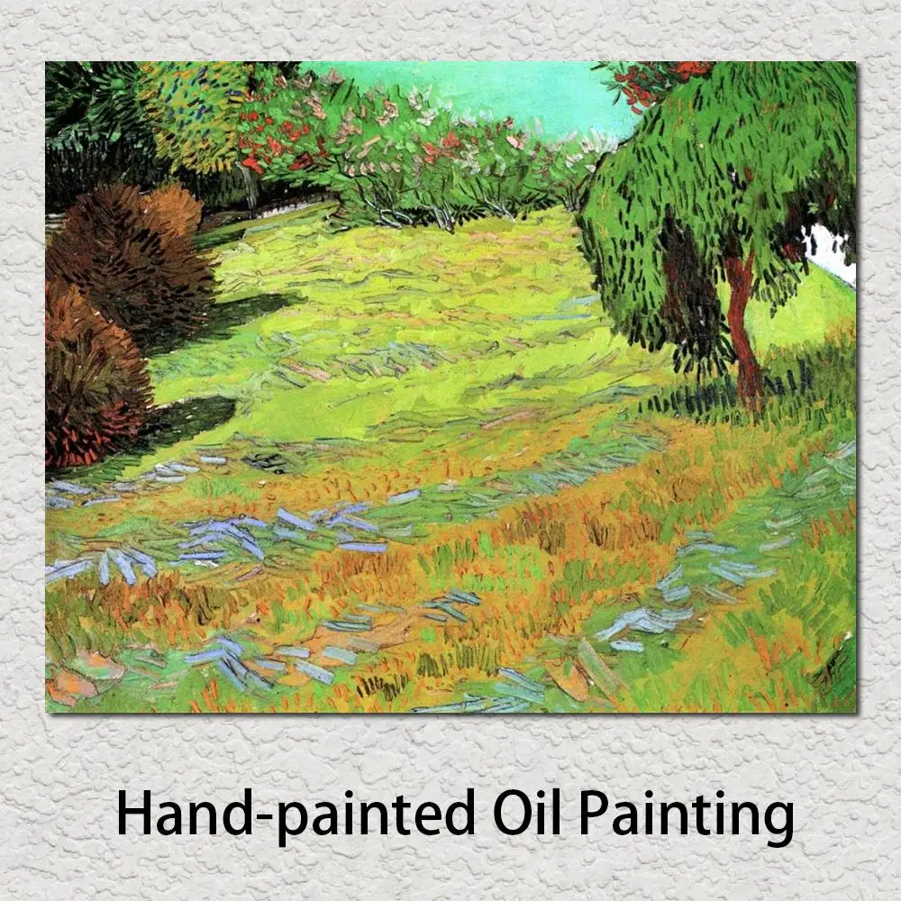 

Impressionist Painting Sunny Lawn in A Public Park Vincent Van Gogh Art Home Decor Handmade High Quality