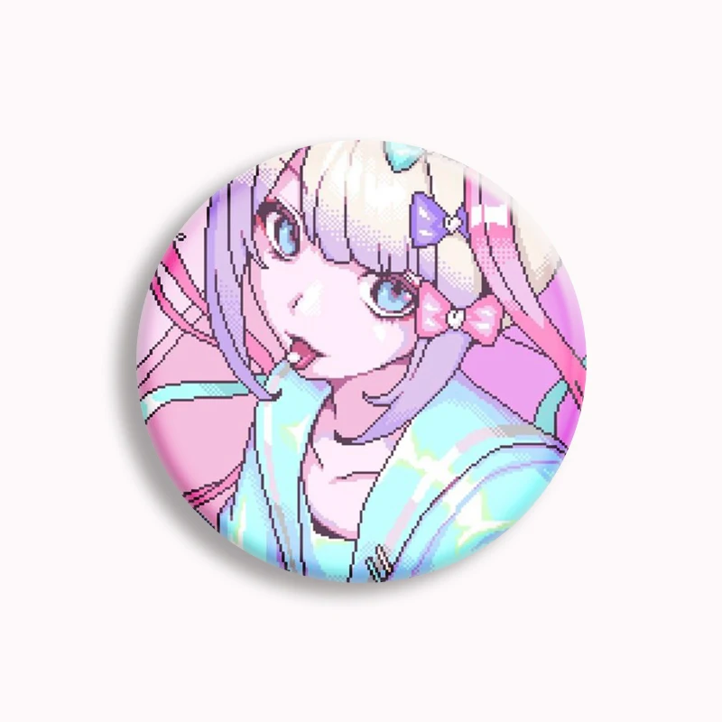 Needy Girl Overdose Game Ame Anime Button Pin Kawaii KAngel & Ame