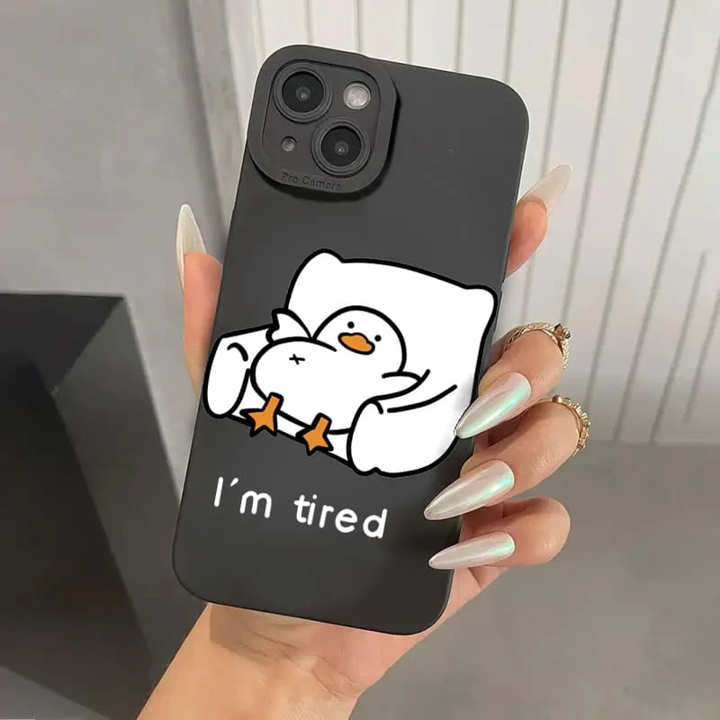 Cartoon Duck Pattern Phone Case Cover