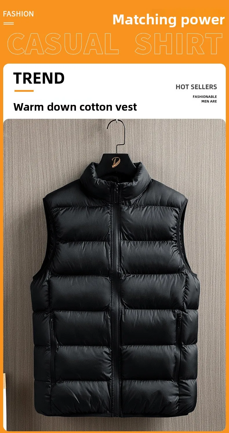 Large Size Winter Vest Side View