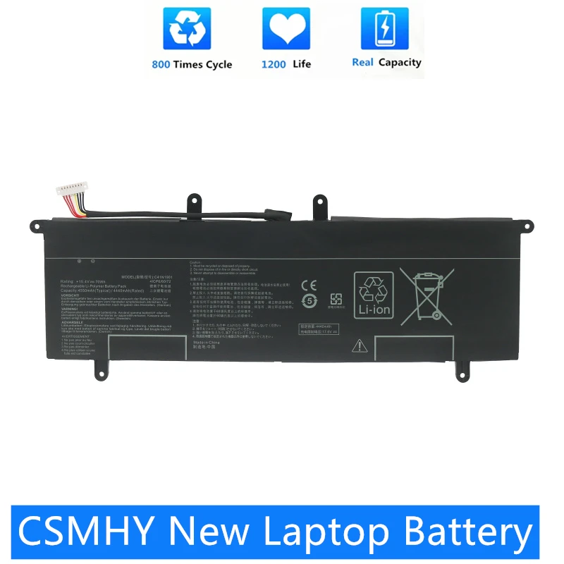 

CSMHY New C41N1901 70WH Laptop Battery For ASUS ZenBook Duo UX481FA UX481FL UX481F UX481FLY UX4000F UX4000FL 0B200-03520000