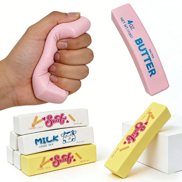 Butter Squishies Toys Soft Slow Rebound Squeeze Toys Stress Relief Decompression Butter Stick Fidget Toys Stress Ball 2