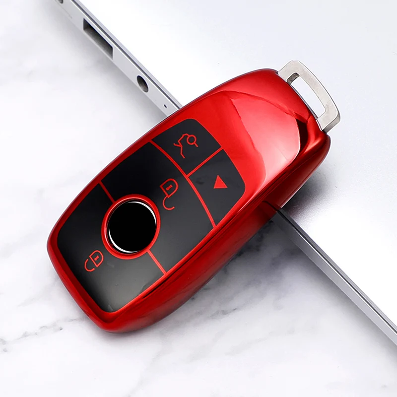 OFF WE GO Funda Para Llave Coche Con Mercedes Benz Carcasa Para Mando Con Llaveros Compatible