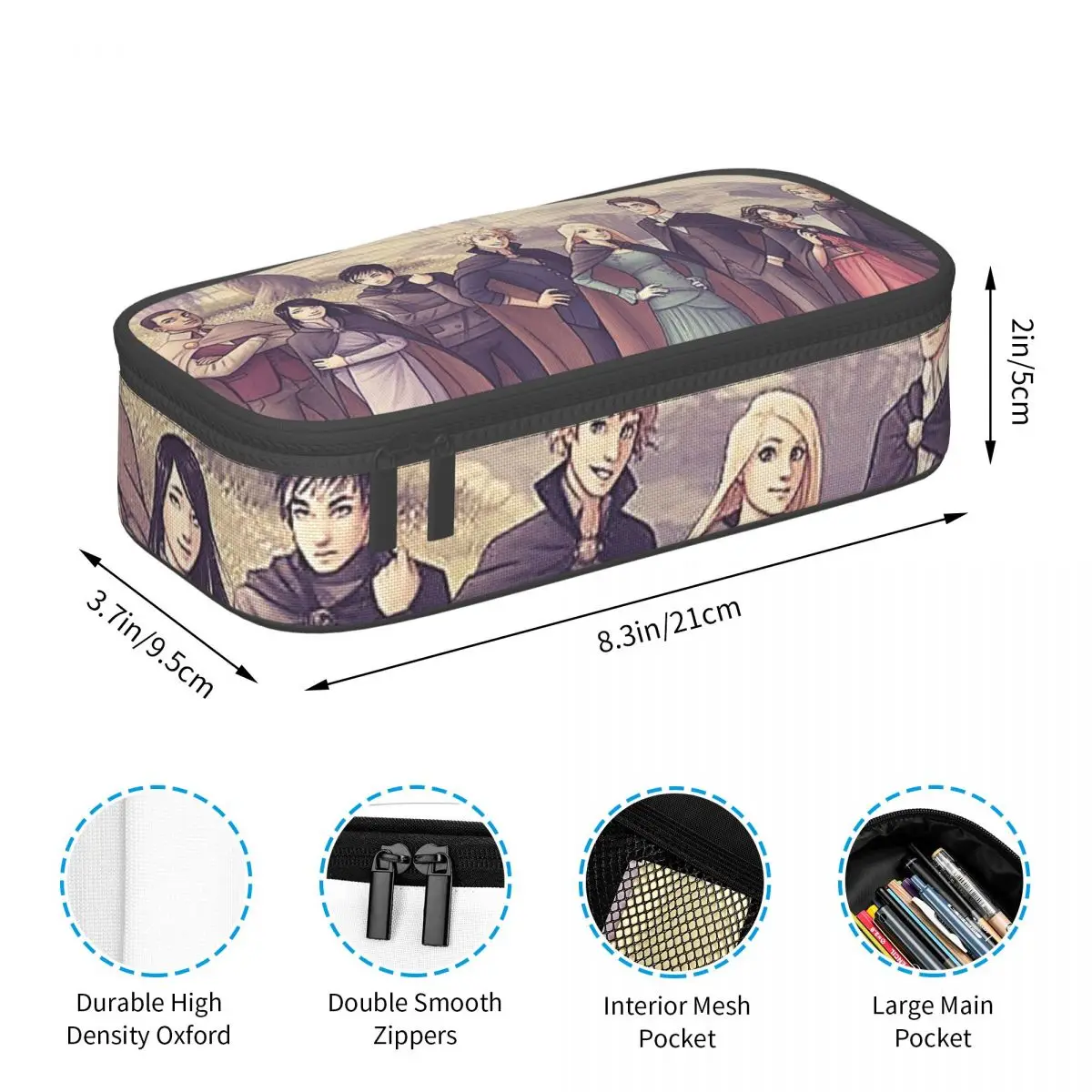 Keeper Of The Lost Cities Character Pencil Cases Big Capacity Pen Bags Pen Box Pencil Pouch For Boys Girls Students School