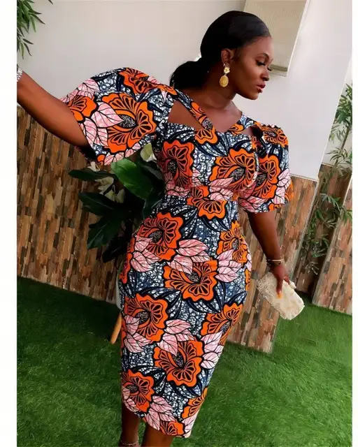 Amaka Knee-length Print Dress