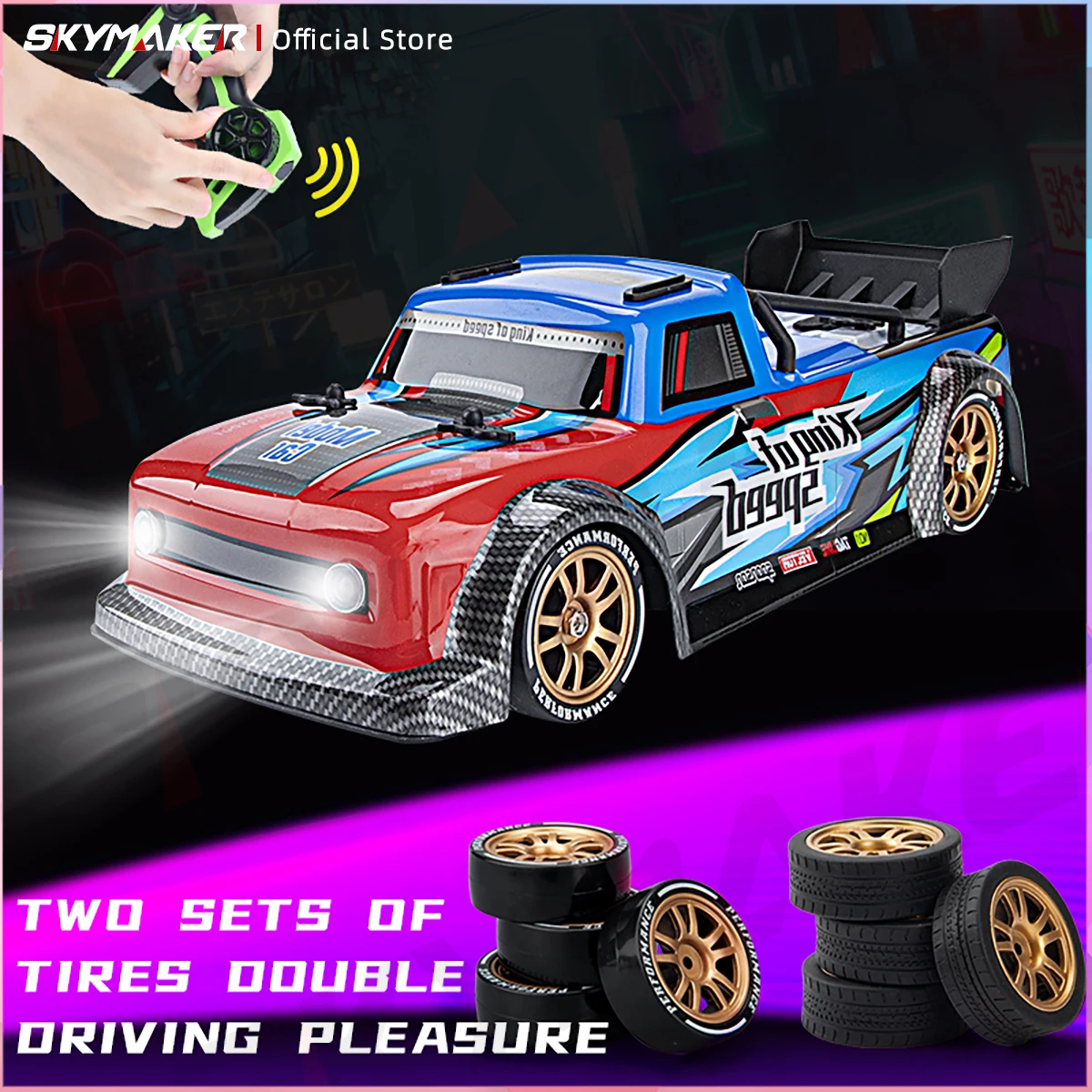 JJRC Q123 1/16 RC카 2.4G 무선 조종 4륜 구동 오프로드 360 °   드리프트 LED 라이트 RC 드리프트 레이싱 전동 트럭 장난감 자동차 소년용 선물