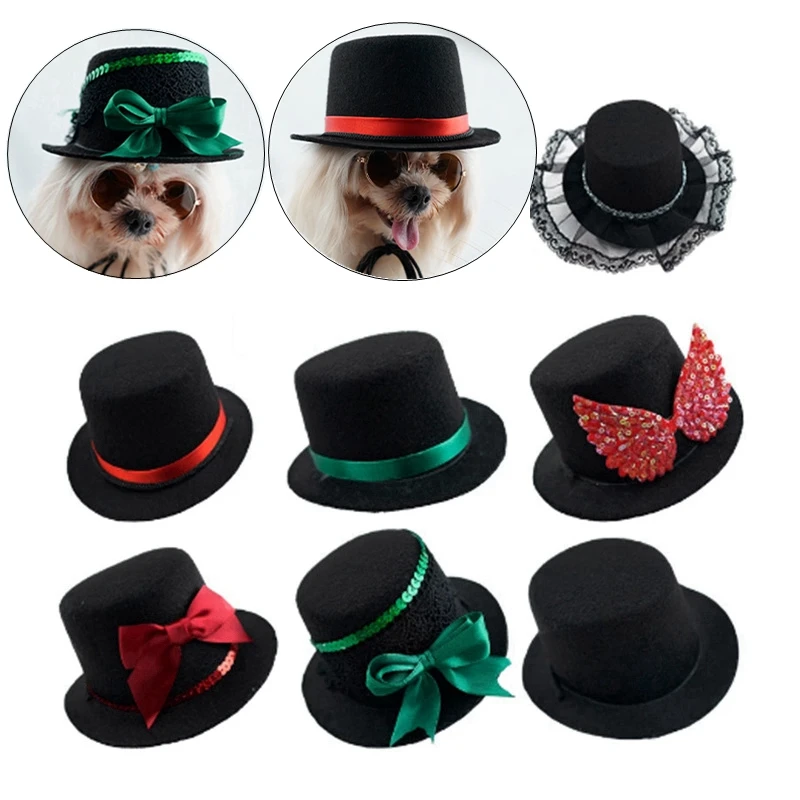

Прикольная черная шляпа для собак на Хэллоуин, реквизит для фото, универсальная шапочка для собак на Хэллоуин, Рождество, вечеринку, аксессуары для домашних животных на день рождения