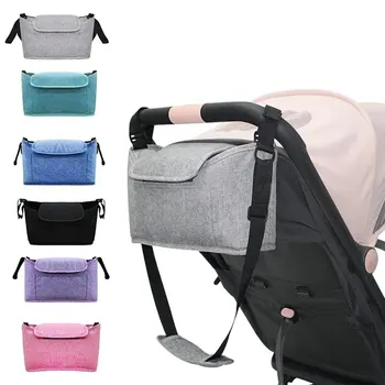 Borsa per passeggino Borsa per mummia per pannolini per bambini Borsa per passeggino di grande capacità Portabicchieri Biberon Accessori per passeggino Borsa appesa