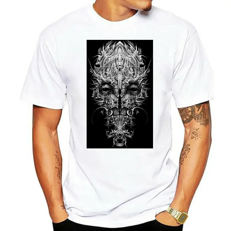 

Ritual Mask Scary Shaman Men'S Tee -Image By Present Casual Tee Shirt