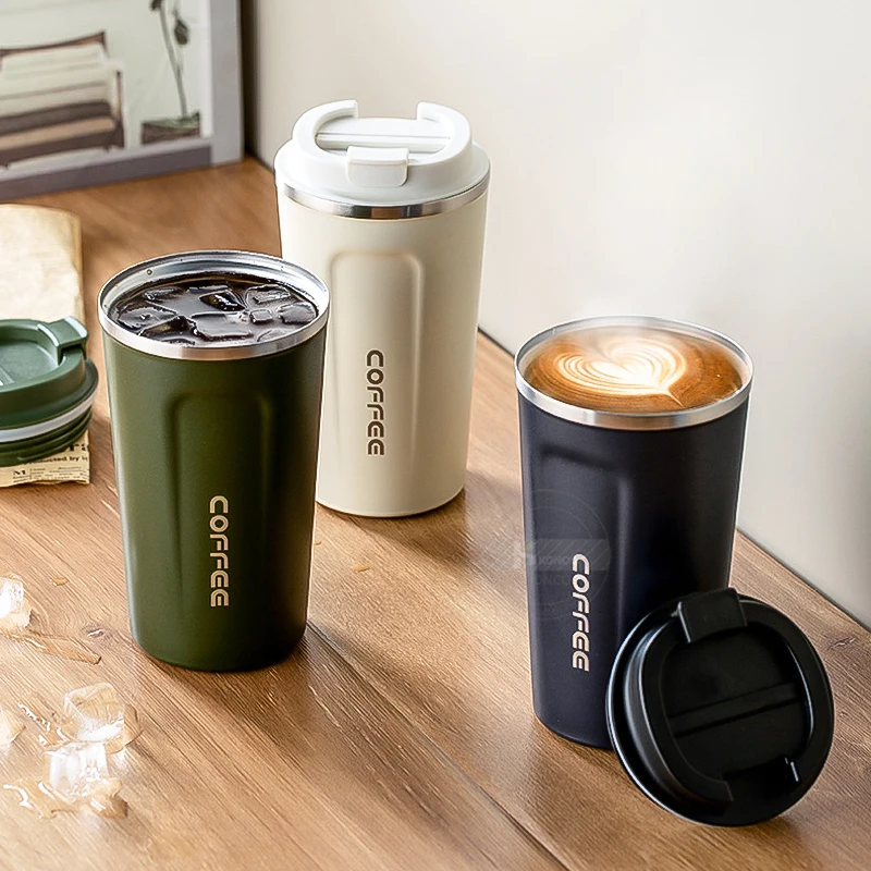 Tazza Termica Da Viaggio In Acciaio Inox 510ml Con Coperchio Ermetico E Cannuccia, Design Floreale, Isolata A Doppia Parete - 6
