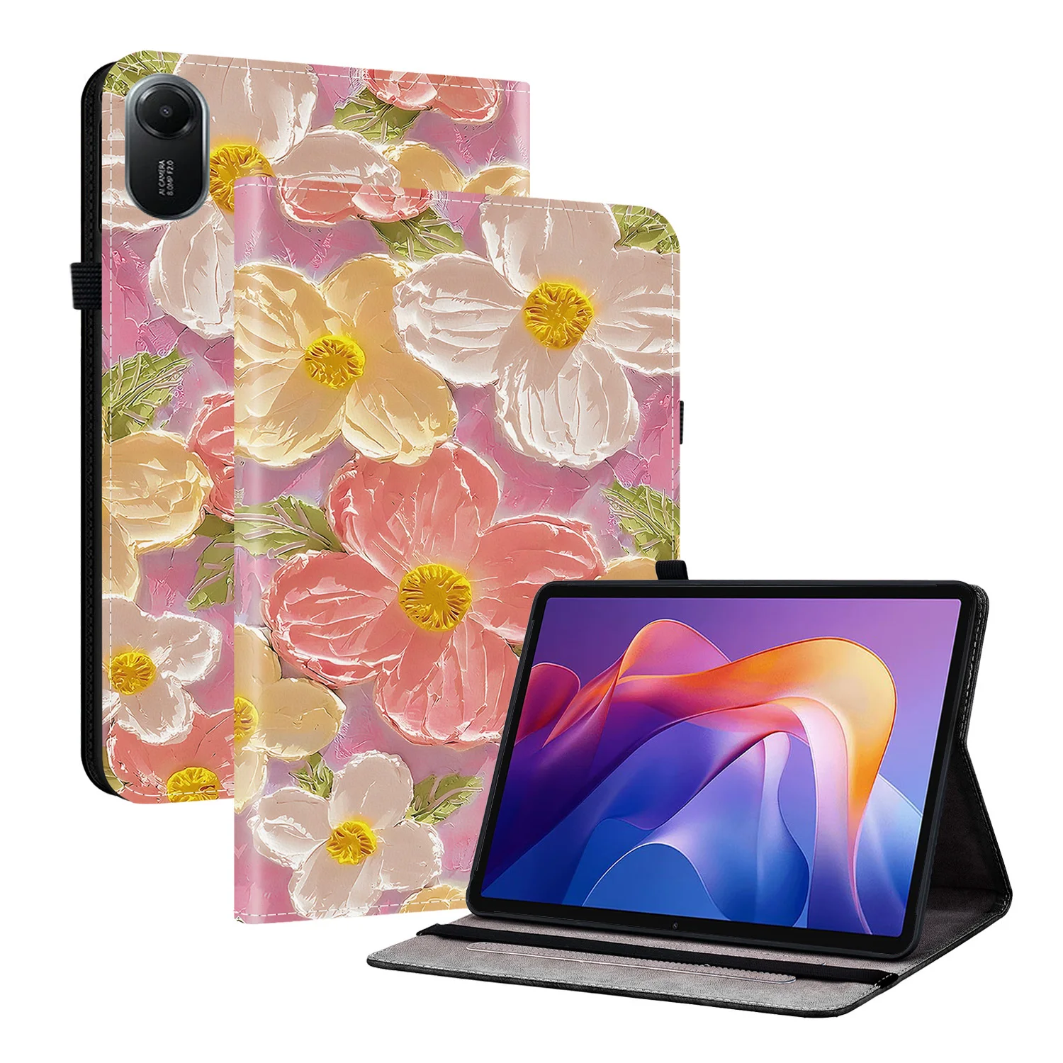 Premium PU Leather Tablet Stand Cover - Elegant Protection