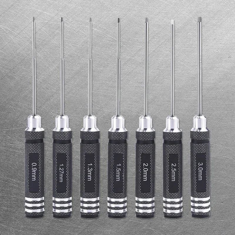 

Mini Helicopter Tools Allen 7x/set 0.9-3.0mm Screwdriver Disassembly Driver For Tools Model Practical Repair Tool