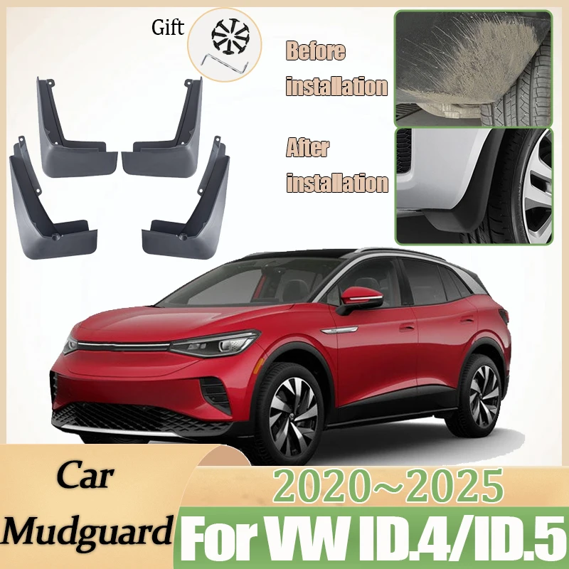 Car Mud Flaps Mudguards Mud Flaps for VW ID.4 2021 2022 2023 Mud Flaps Car Mud Flaps Mudguards Mud Flaps for VW ID.4 2021 2022 2023 Mud Flaps