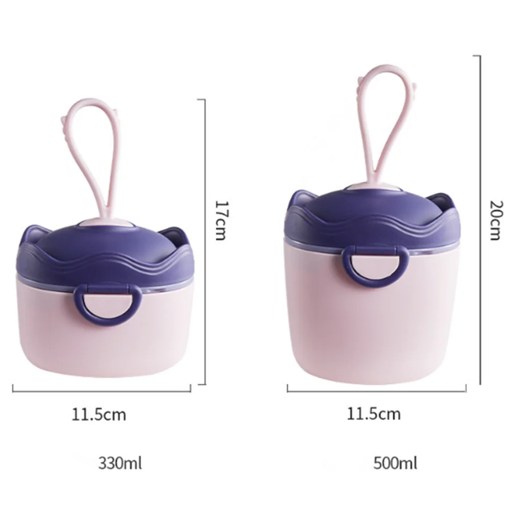 1PC Baby Formula Dispenser Milk Powder Box Portable Milk Powder Storage Container Formula Holder with Scoop and Carry Handle