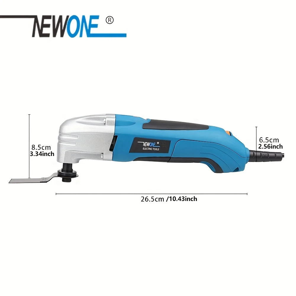 1 Set NEWONE Oscillating Tool, 2.5 Amp Power Tools, Variable Speed Oscillating Multi-Tool Kit With 15pcs Oscillating Tools Acces 3