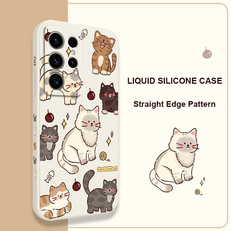 Adorable Cat Design Phone Case Cover