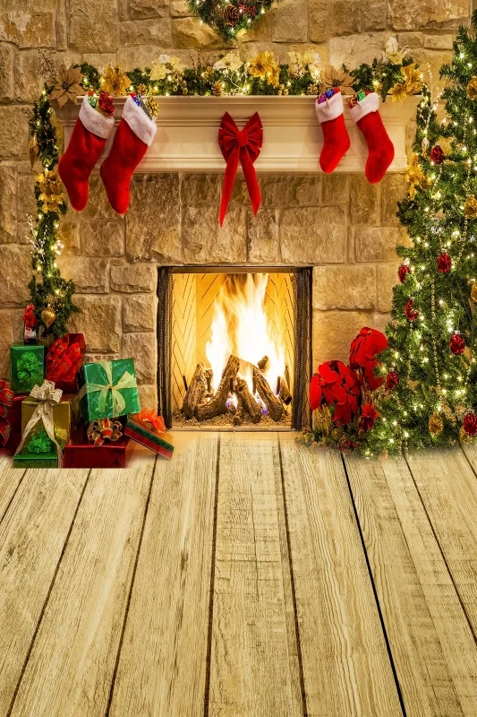 Toile De Fond De Noël En Hiver 180*115cm - Sapin De Noël, Bonhomme De