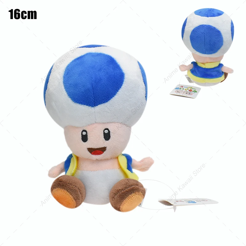 thumbnail image 1 of 35 Styles Super Bros Plush Princess Peach Goomba Toad Koopa Fire Flower Spiny Boo Waluigi Kamek Plushies Stuffed Toys for Kids, 1 of 5