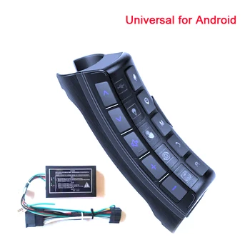 Telecomando per volante per auto per lettore Radio Android 2 DIN versione retroilluminata a 10 tasti