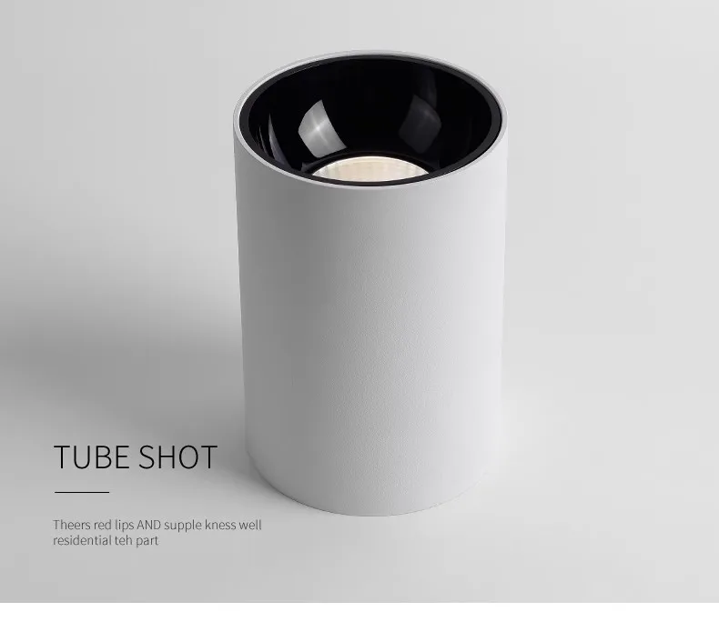 LED 천장 원통형 다운라이트 COB 스포트라이트 7W10W12W15W18W20W25W 디밍 가능 눈부심 방지 천장등 AC85-265V 가정용/업소용