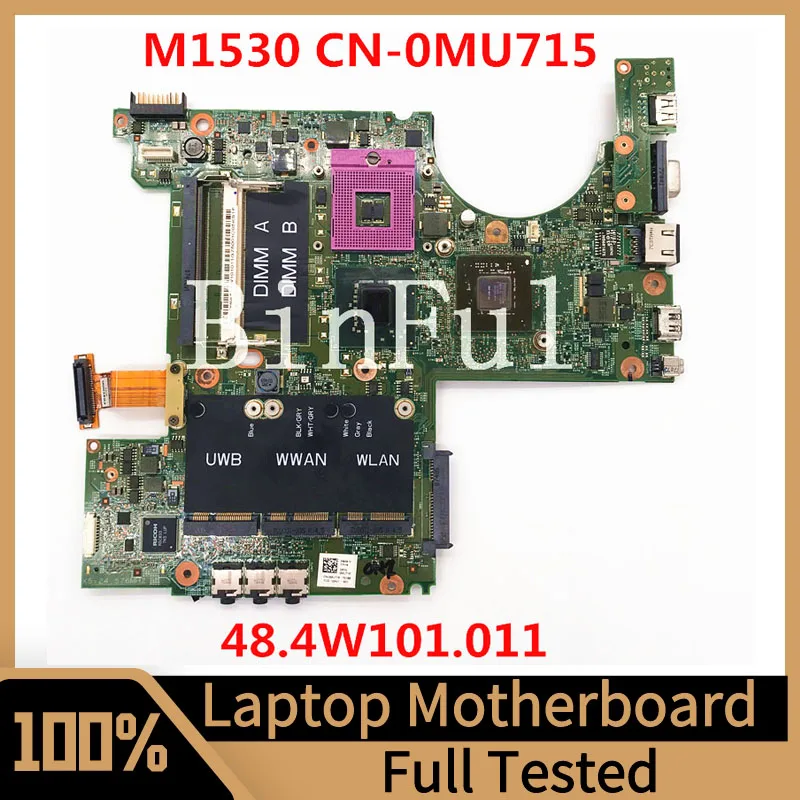 CN-0MU715 0MU715 MU715 Mainboard For Dell XPS M1530 Laptop Motherboard 07212-1 48.4W101.011 100% Full Tested Working Well